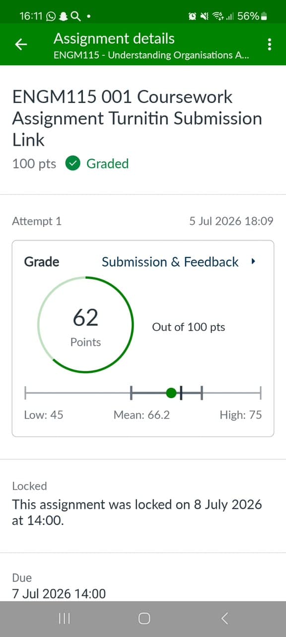 Coursework — 62/100